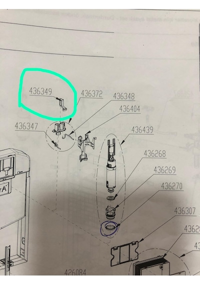 VitrA Köprü Destek Parçası 436349yp