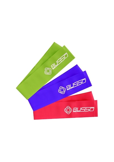 Busso Bs-174 Pilates Bant Seti 7.5 x 120 CM Çok Renkli