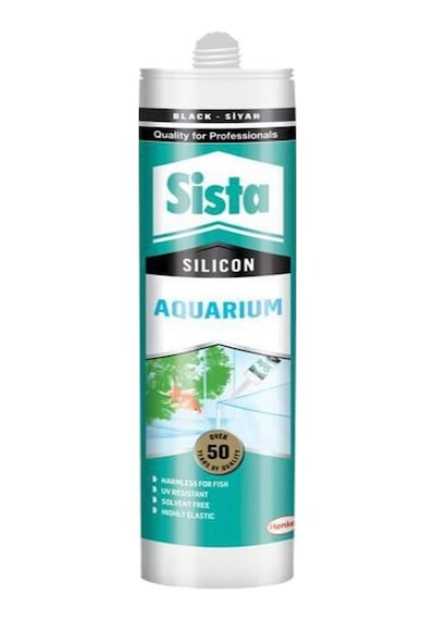 Sista Akvaryum Silikon Siyah 280ml