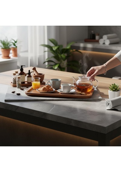 Akasya Ahşap Servis Tepsisi Ve Sunumluk 30x20 Cm Doğal Akasya Ağacı Kahvaltı, Peynir, Şarküteri Ve İkram Tab Genel