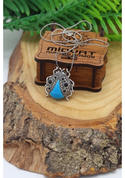 Midyat Nurtaş Gümüş Firuze ve Markazit Taşlı Gümüş Kadın Kolye ve Broş 201022882 Midyat Nurtaş Gümüş Firuze ve Markazit Taşlı Gümüş Kadın Kolye ve Broş 201022882