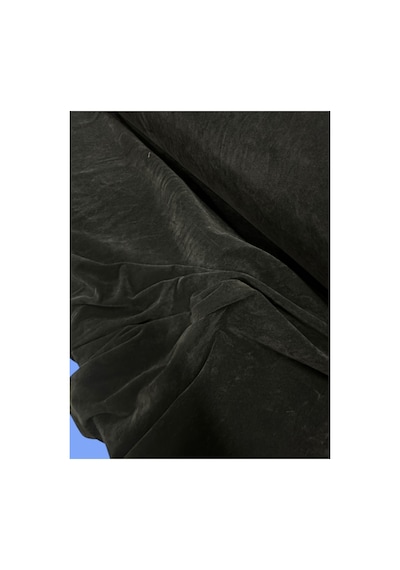 Süet Soft, Çift Taraflı Süet, Kumaş 100x150 Cm Metrelik Dekoratif Kumaş Siyah Siyah