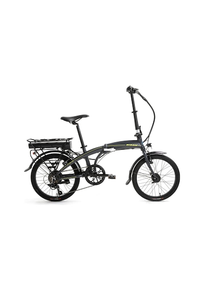 Bisan Prime Elektrikli Katlanır Bisiklet 32 Cm V 20 Jant 7 Vites Mat Gri Sarı Gri