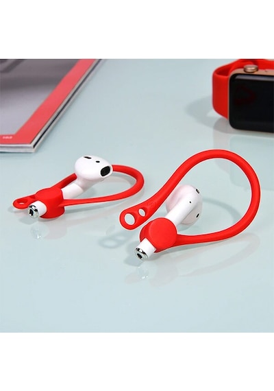 Kuulaa Apple Uyumlu iOS  Airpods Için Çengeli Kulaklık Kancası Tutucu Anti-L