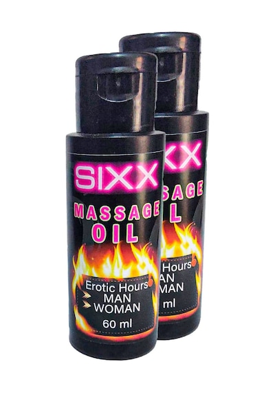 Sixx / Massàge Oìl 2 Li -kadın Erkek Yağı Er0tıc 60 Ml 2 Adet