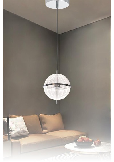 Eray Aydınlatma 8265-1 Krom Led Avize Krom