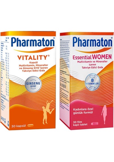 Pharmaton Vitality 30 Kapsül Pharmaton Essential Women 30 Kapsü