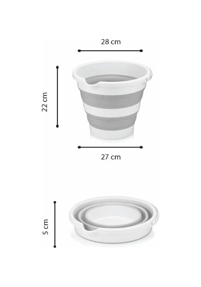 Katlanır Su Kovası 6 Lt Gri