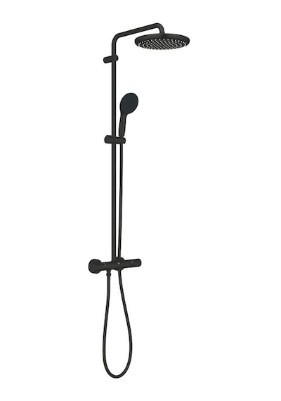 Grohe Tempesta System 250 Duvara Monte Termostatik Bataryalı Duş Sistemi - 266702431 Gri - Gümüş