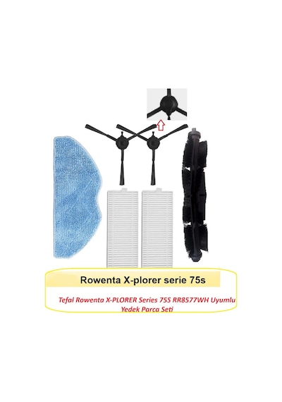 Tefal Uyumlul Uyumlu Rowenta X-plorer Uyumlu 75s Rr8577wh Yedek Parça Seti