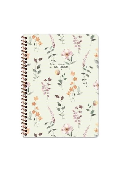 Keskin A4 80 Yp.kar. Karton Kp.spr.çiçek Defter Çok Renkli