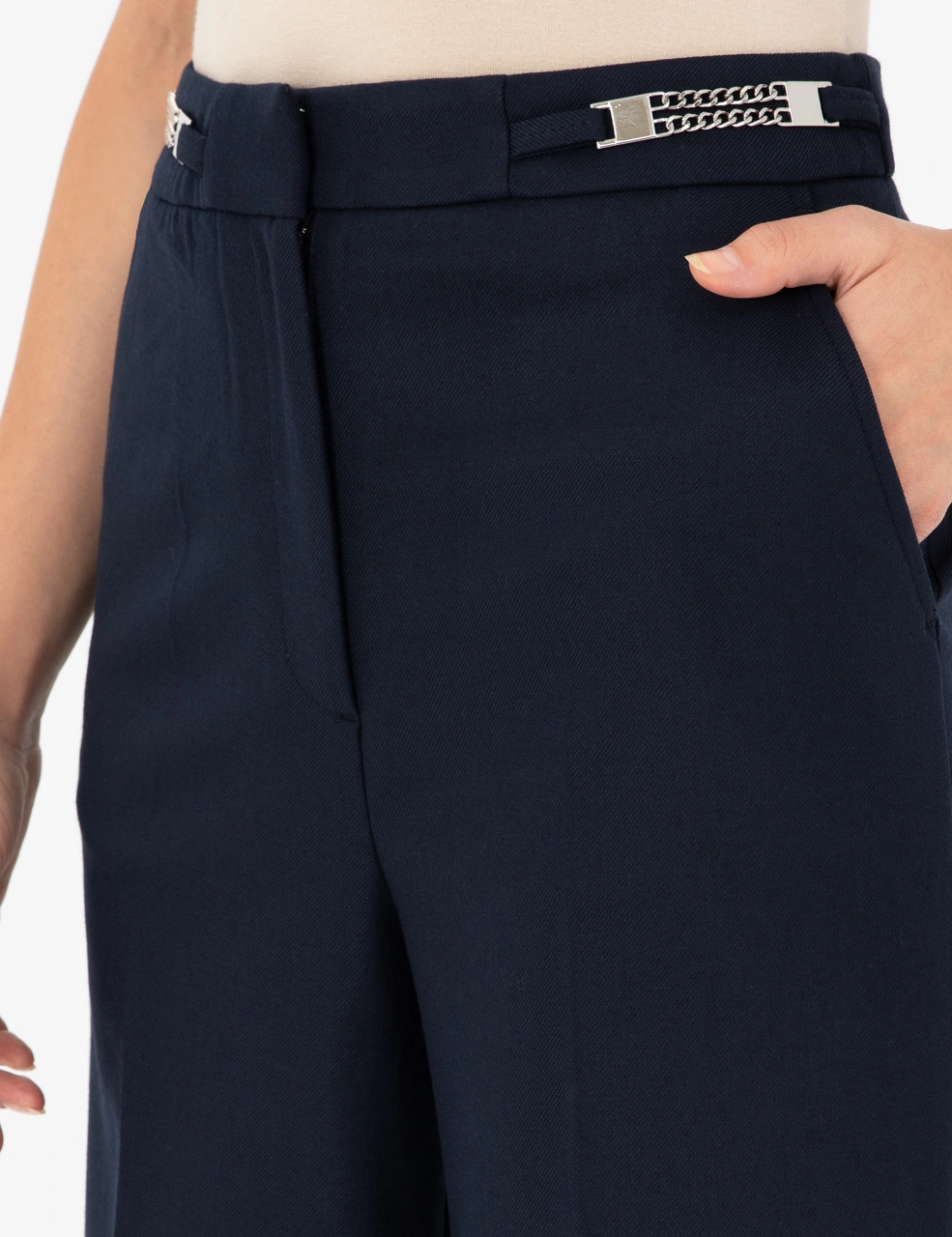 Pierre Cardin Kadın Lacivert Pantolon 50290369-vr033