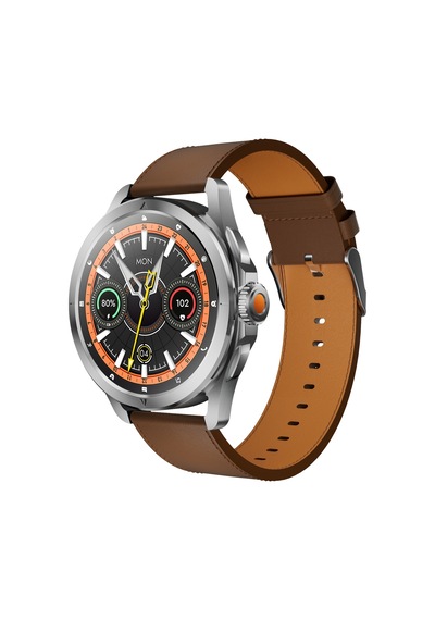Kalobee Sk44 Business Amoled Ekran 3 Kordonlu Akıllı Saat İphone & Android Uyumlu,48 Mm Gümüş