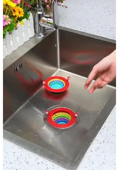 6 Kademeli Mutfak Ve Banyo Renkli Lavabo Süzgeçi Diğer