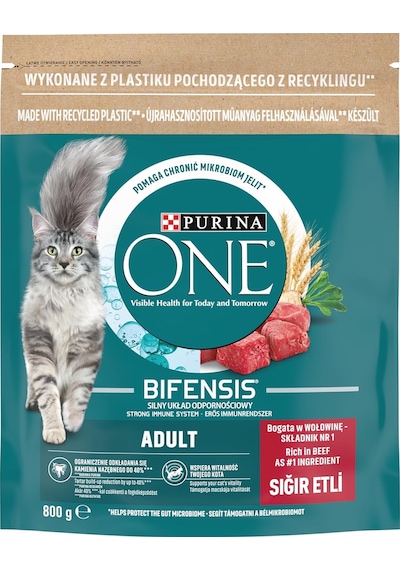Purina One Sığır Etli Kuru Kedi Maması, Yetişkin, 800 G