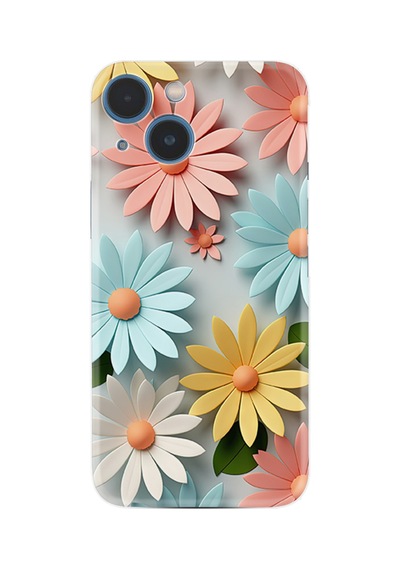 Apple iPhone Uyumlu Apple iPhone Uyumlu 13 Kılıf Apple iPhone Uyumlu 14 Kılıf Boutique Baskılı Resimli Güzel Çiçekler Pcode -020