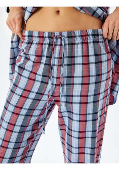 Koton Rahat Kalıp Ekose Desenli Pamuklu Pijama Altı Mavi Ekose 5wlk50016mw Mavi Ekoseli Mavi Koton Rahat Kalıp Ekose Desenli Pamuklu Pijama Altı Mavi Ekose 5wlk50016mw Mavi Ekoseli Mavi