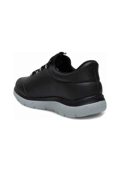 Best Of 2012-26 Baskı Deri Anatomik Slip On Erkek Sneaker Siyah-buz Siyah