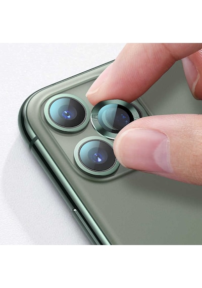 Apple Uyumlu iPhone 12 Pro Zore Cl-01 Kamera Lens Koruyucu Siyah