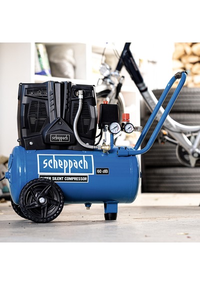 Scheppach HC25SI 1100W 8Bar 24 L Sessiz Kompresör - 5906140901