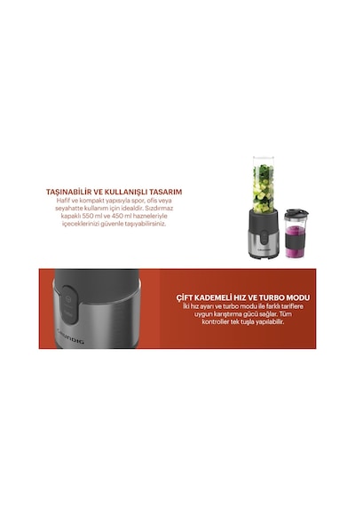 Grundig KB 7408 5 In 1 300 W Smoothie Blender Seti