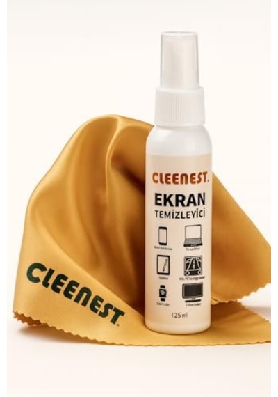 Temizleyici Seti 125 Ml Sprey Ve 30x30 Cm Mikrofiber Bez Tüm Ekranlar Için
