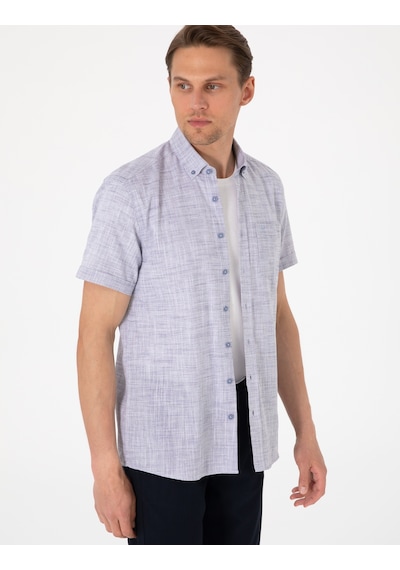 Pierre Cardin Erkek Lacivert Gömlek Kısa Kollu 50306950-vr033 Lacivert
