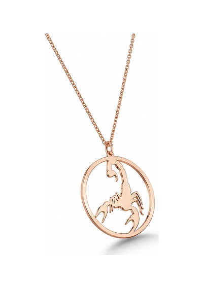 Akrep Çember Kolye - Rose Rose Gold