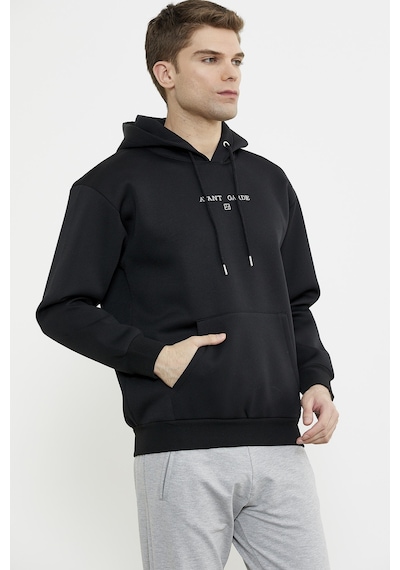 Sementa Oversize Kapüşonlu Sweatshirt - Siyah Siyah