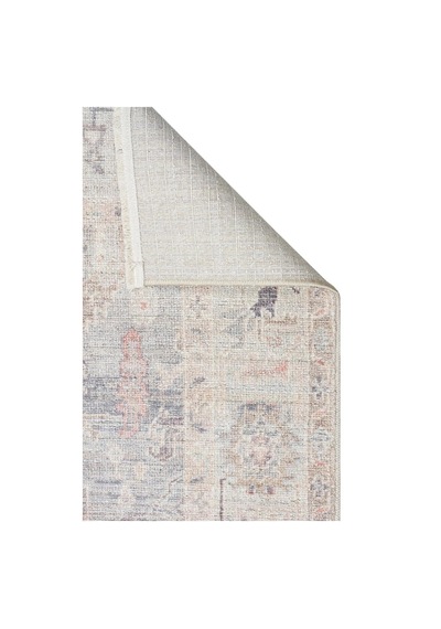 Eko Halı Grace Grc 02 Sky Vintage Halı Pastel Klasik Desenli Saçaklı Salon Halısı Gri