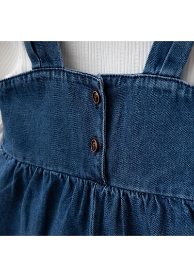 Babymod Püsküllü Palazzo Kız Bebek Çocuk Jean Salopet Tulum Lüks %100 Pamuk Likralı Ribana Balon Bluz Denim Kot Takım Lacivert Babymod Püsküllü Palazzo Kız Bebek Çocuk Jean Salopet Tulum Lüks %100 Pamuk Likralı Ribana Balon Bluz Denim Kot Takım Lacivert