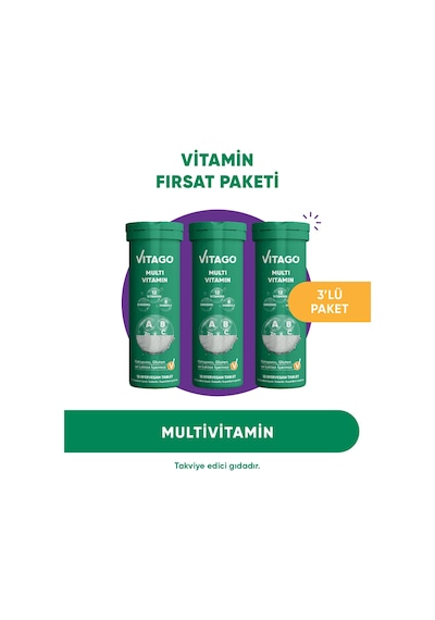 Vitago Multivitamin 3 x 10 Efersan Tablet