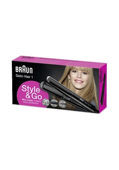 Braun Satin Hair 1 ST100 Style&Go Seyahat Tipi Saç Düzleştirici