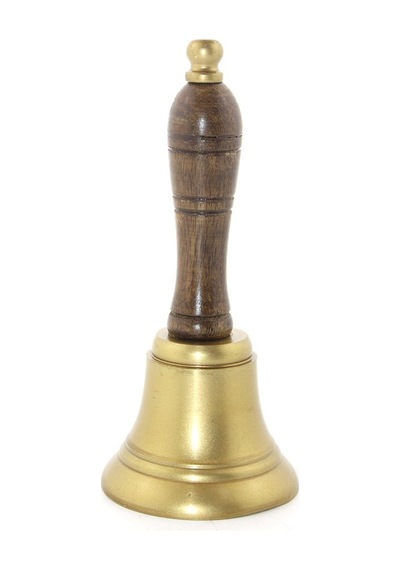 Delux Serisi Hizmet Zili Vintage Çan İlginç Obje Pirinç El Çanı Nı7077a