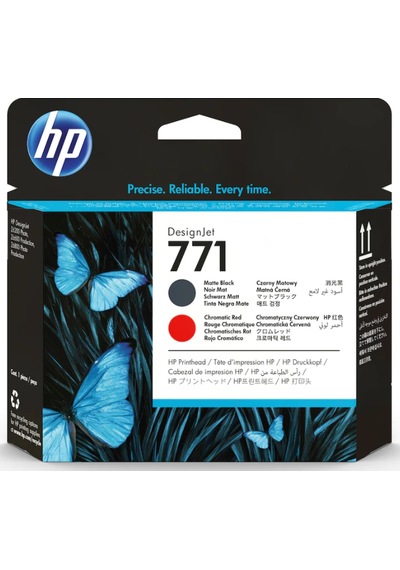 Hp 771 Ce017A Mat Siyah &Kromatik Kırmızı Kafa