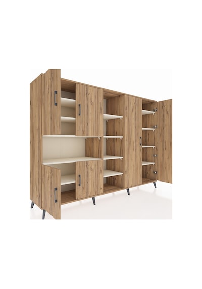 Hyperion Dolap 13 Raflı 6 Kapaklı 220x44x163 Çam-çam/aytaşı Çam-çam/aytaşı