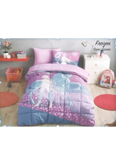 Özdilek Frozen Snow Queen Lisanslı Tek Kişilik Uyku Seti Lastikli