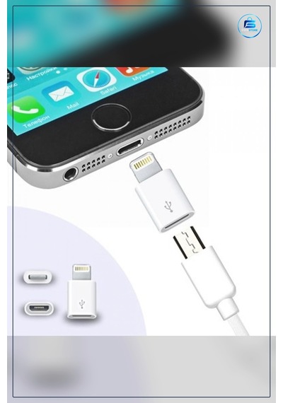 Micro Usb Lightning Dönüştürücü Adaptör Apple iPhone Apple iPad Uyumlu Otg Aparatı B