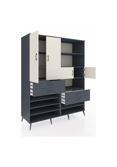 Kronos Gardrop 11 Raflı 4 Çekmeceli 4 Kapaklı 176x59x221 Antrasit-aytaşı/antrasit Aytaşı/antrasit Kronos Gardrop 11 Raflı 4 Çekmeceli 4 Kapaklı 176x59x221 Antrasit-aytaşı/antrasit Aytaşı/antrasit