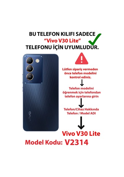 Vivo V30 Lite Uyumlu Mustafa Kemal Atatürk Kolajları Baskılı Silikon Kılıf
