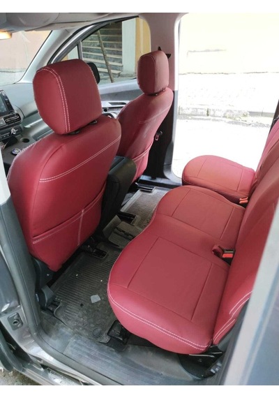 Citroen Berlingo 2019 21 Arası Arka Sırt Arka Oturma 2 1 Model Komple Bordo Deri