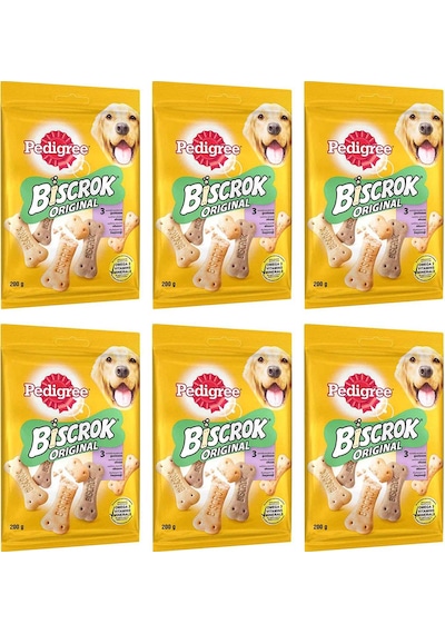 Pedigree Biscrok Original Köpek Ödül Bisküvisi 6 x 200 G