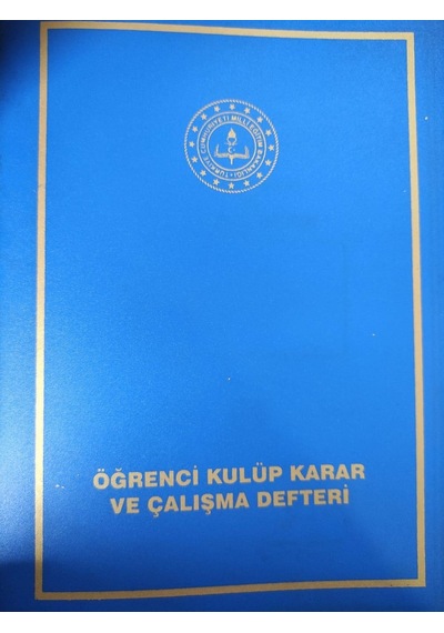 Öğrenci Kulüp Karar Ve Çalışma Defteri - Gülpaş