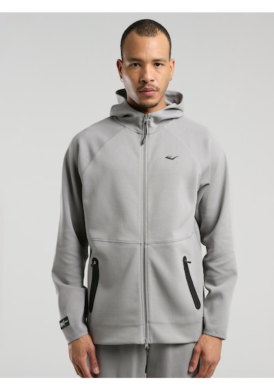 Everlast Champions Collection Gri Erkek Yüksek Yaka Full Zip Kapüşonlu Sweatshirt Gri