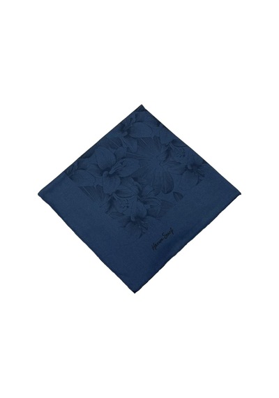 Harem Scarf Viskon Eşarp - Gold Derin - Lacivert Lacivert