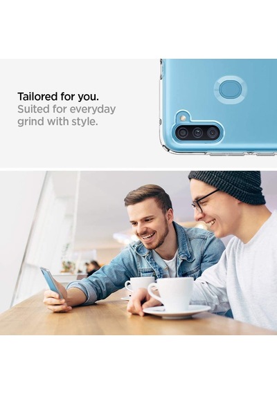 Galaxy M11 / Galaxy A11 Kılıf, Spigen Liquid Crystal 4 Tarafı Tam Koruma