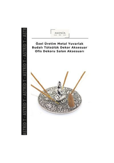 Özel Üretim Metal Yuvarlak Budalı Tütsülük Dekor Aksesuar Ofis Dekoru Salon Aksesuarı