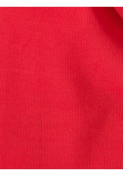 Koton Polo Yaka Triko Kazak Renk Kontrastlı Çift Kumaş Kullanımlı Uzun Kollu Kırmızı 5wak30064ek Kırmızı
