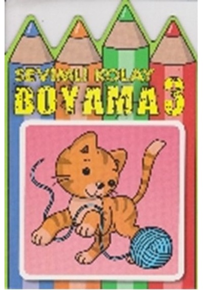 Sevimli Kolay Boyama 3- Parıltı Yayınları