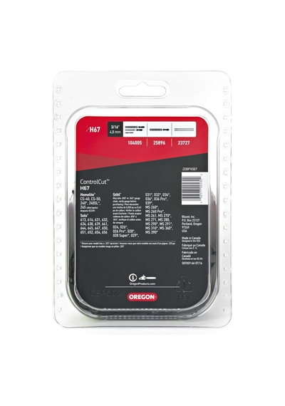 Oregon H67 Controlcut 16 Inç Motorlu Testere Zinciri, Homelite, S